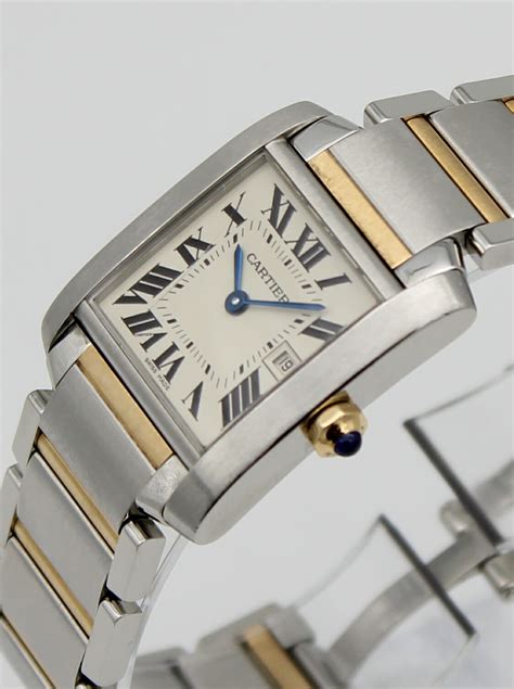 cartier french tank watch two tone|cartier tank francaise instruction manual.